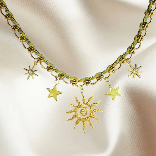 Yellow Charm Necklace