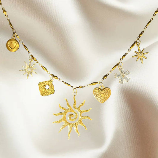 Sun Charm Necklace