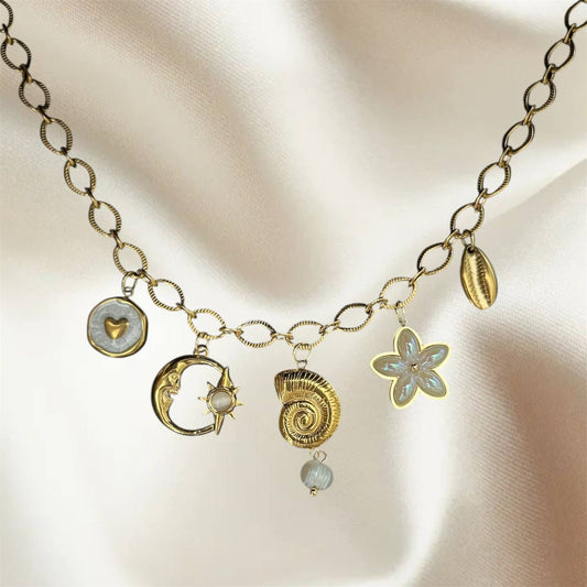 Pearl Charm Necklace