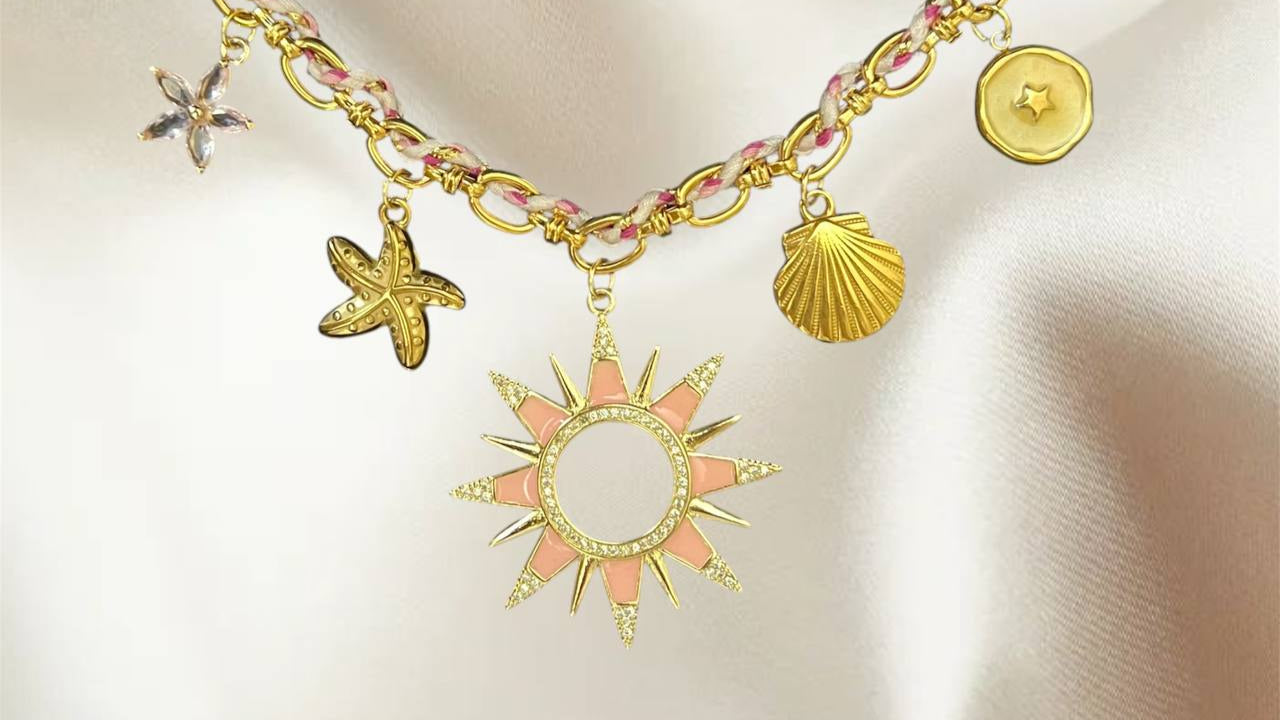 Pink Charm Necklace